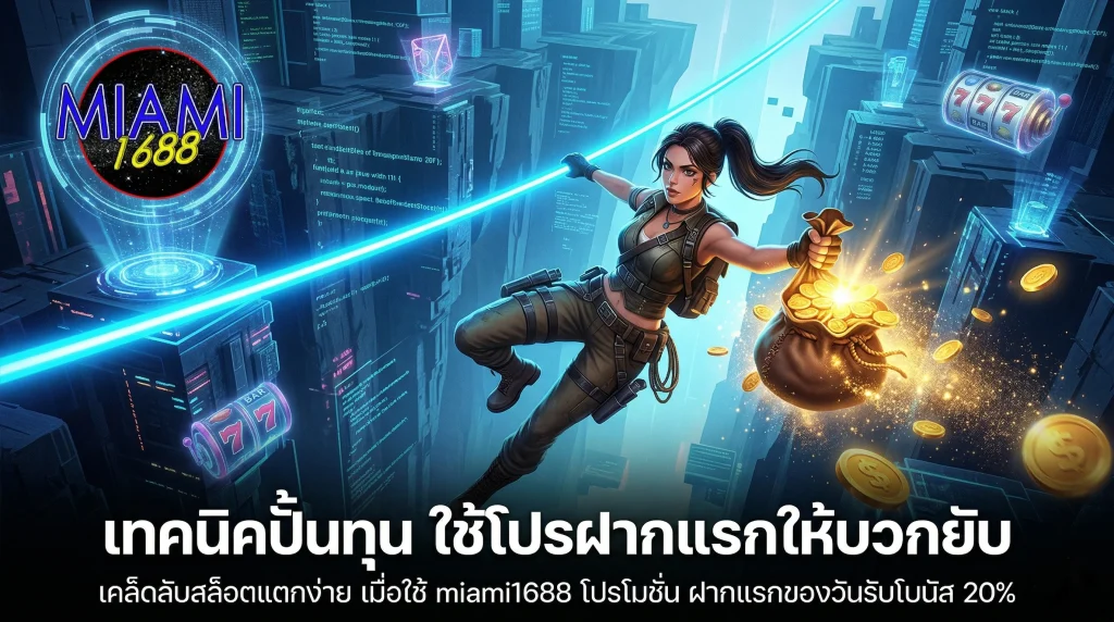 เคล็ดลับการใช้ miami1688 โปรโมชั่น ฝากแรกของวัน รับโบนัส 20% เพื่อปั้นทุนปั่นสล็อตให้ได้กำไร