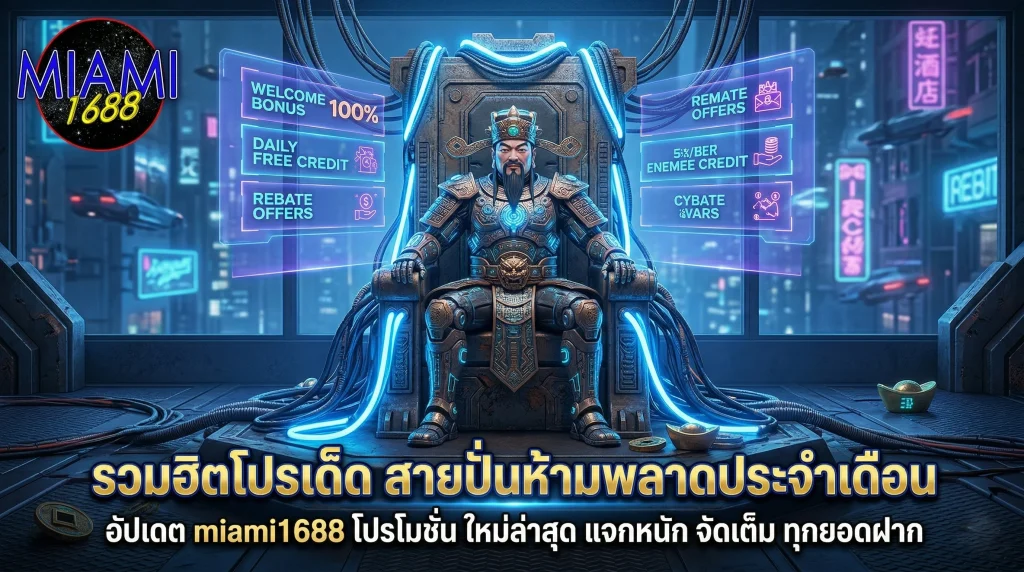 อัปเดต miami1688 โปรโมชั่น ใหม่ล่าสุด รวมโปรโมชั่นสล็อตสุดคุ้มประจำเดือน แจกเครดิตฟรีและโบนัสจัดเต็ม