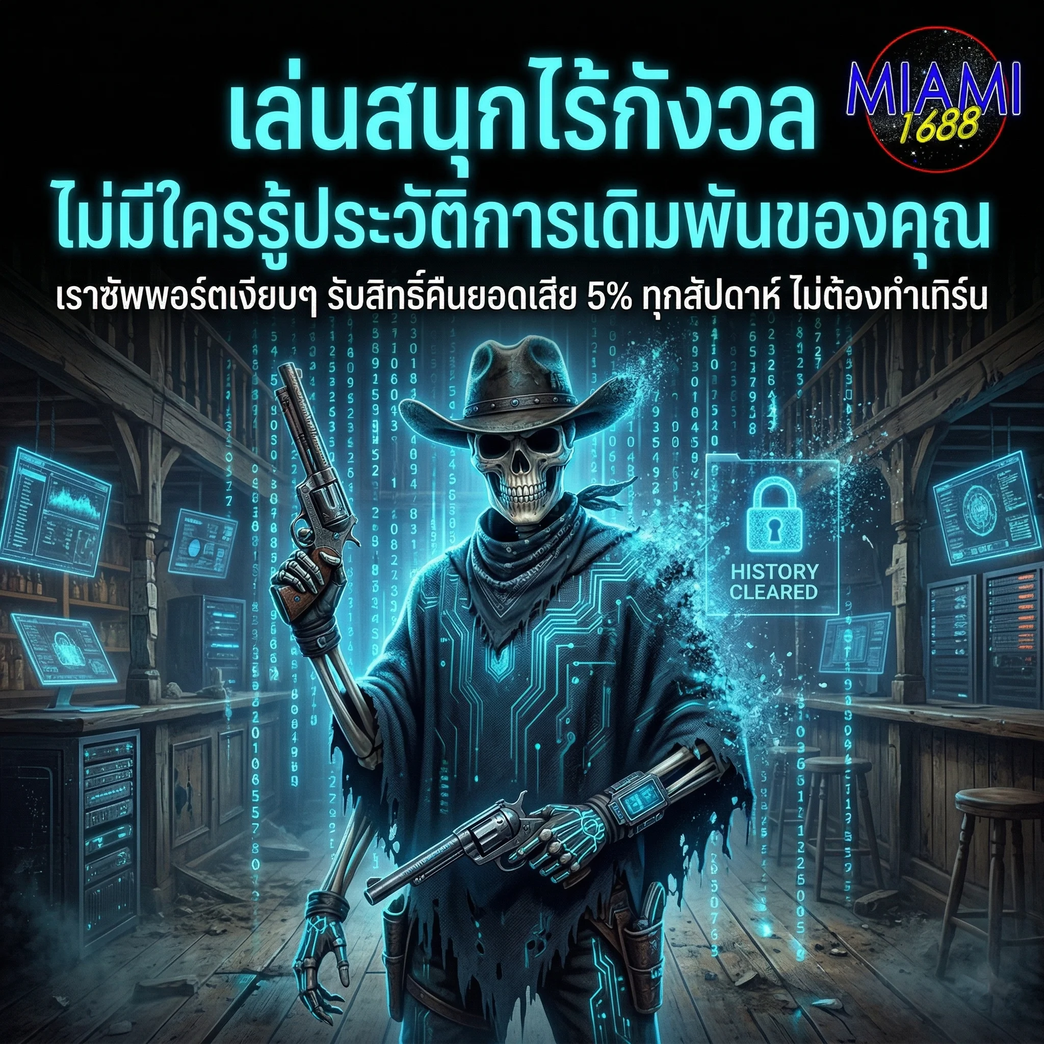 นโยบายความเป็นส่วนตัว MIAMI1688 ปกป้องประวัติการเล่นเกมของสมาชิก รักษาความเป็นส่วนตัวระดับสูงสุด