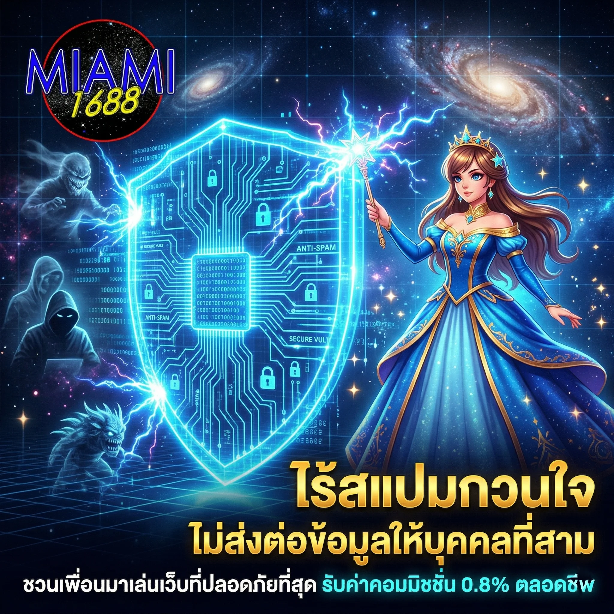 นโยบายความเป็นส่วนตัว MIAMI1688 ไม่เผยแพร่หรือขายข้อมูลลูกค้าให้บุคคลที่สาม มั่นใจได้ ไร้สแปม